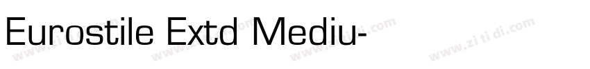 Eurostile Extd Mediu字体转换